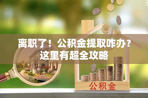 长白离职了！公积金提取咋办？这里有超全攻略