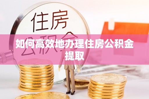 长白如何高效地办理住房公积金提取